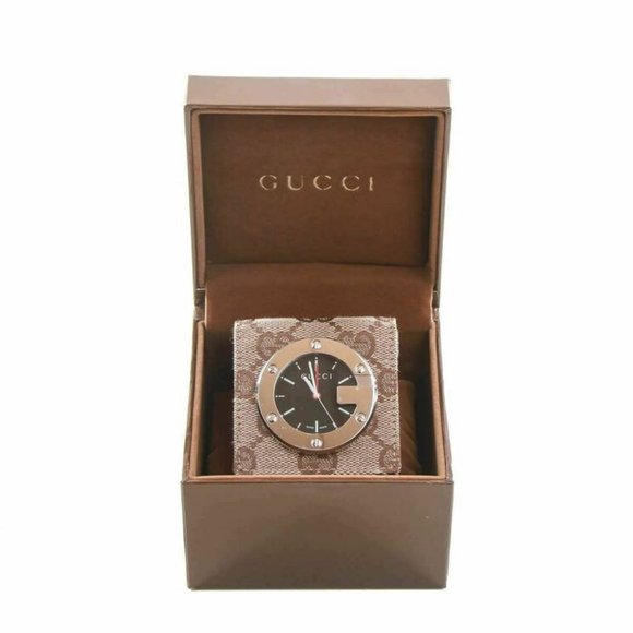 Gucci Accessories - Authentic Gucci Stainless Steel Quartz Travel Alarm Watch